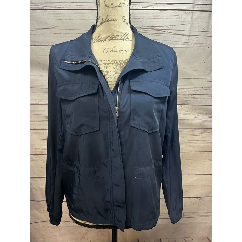 Loft Outlet‎ XS blue light weight zip up jacket - 2484